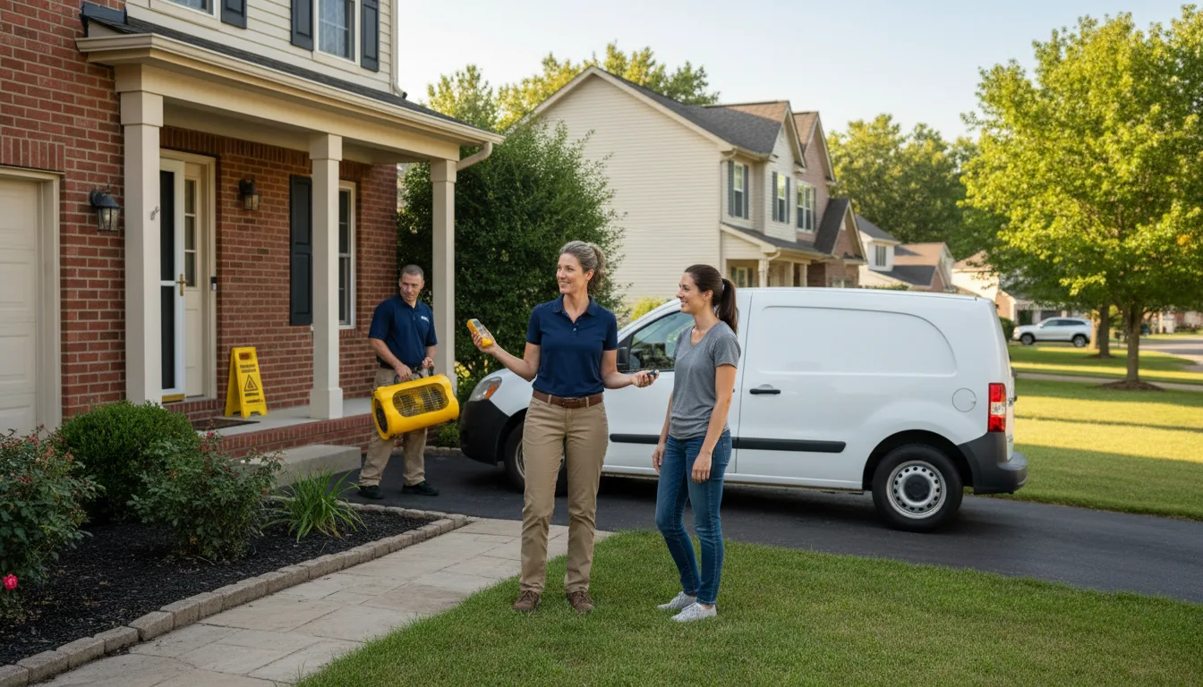 Water restoration image for Dehumidification And Cleanup Services in Justin, TX